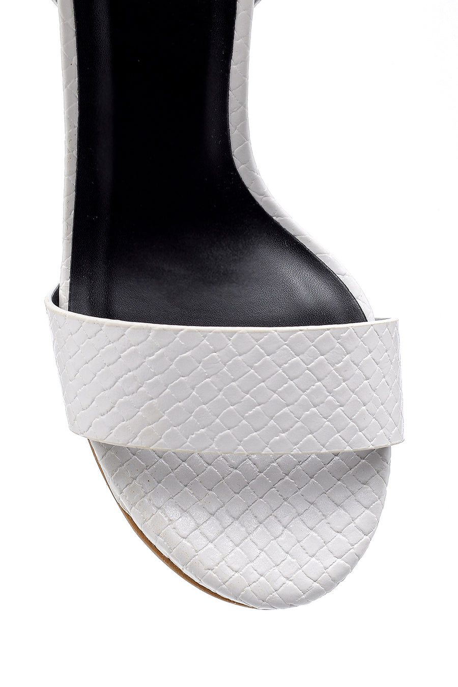 Women's Snakeskin Patterned Heeled Sandals