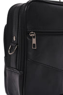 Men's Black Long Strap Leather Handbag | Derimod