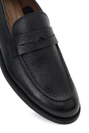 Derimod Black Erkek Siyah Deri Klasik Loafer | Derimod