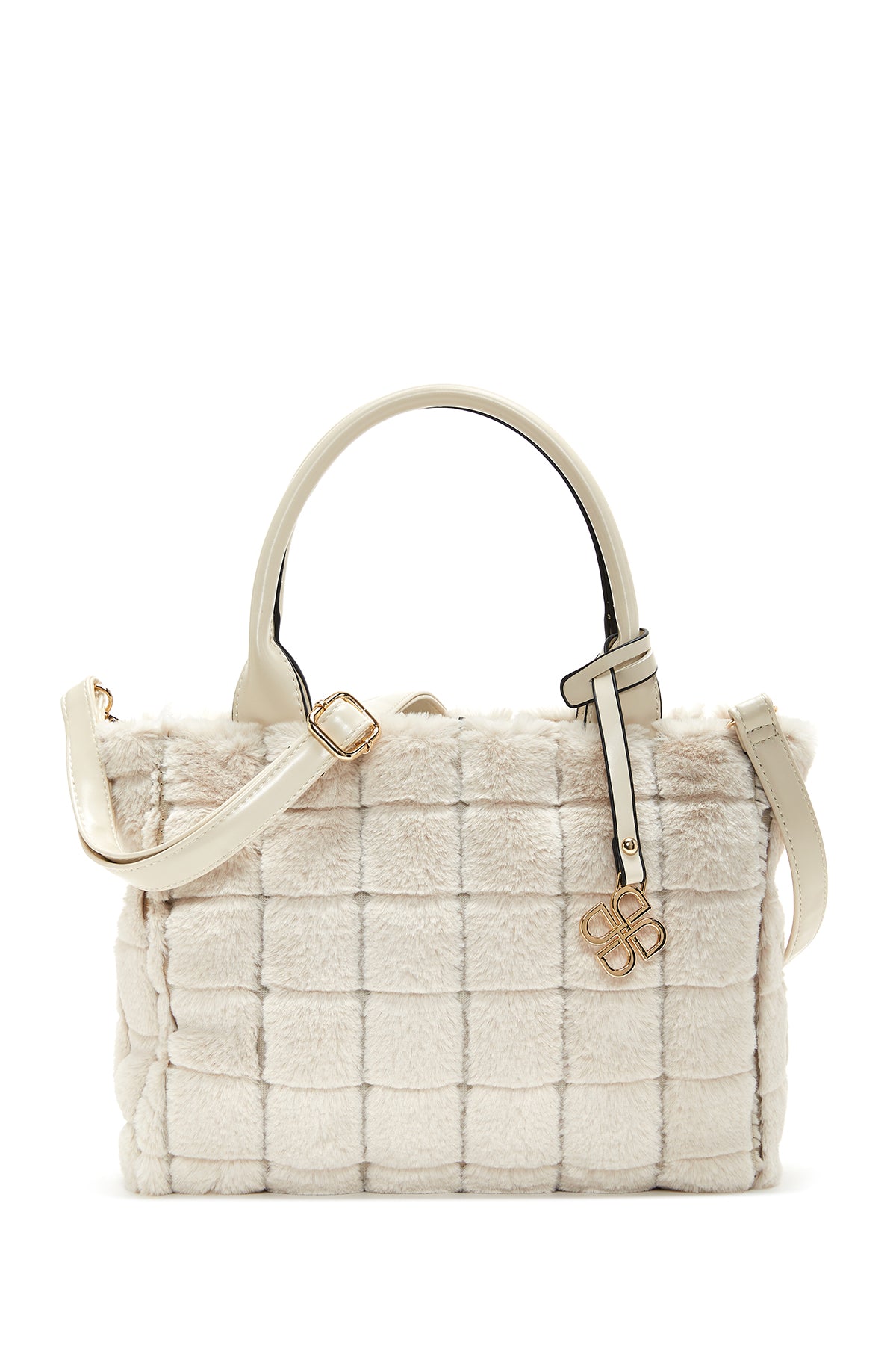 Women's Beige Long Strap Plush Handbag 23WBD2625PH | Derimod