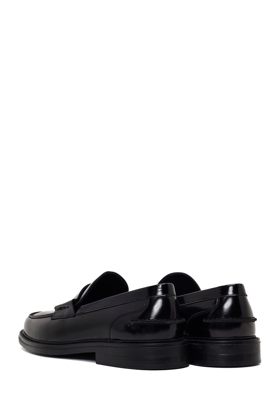 Erkek Siyah Deri Klasik Loafer
