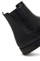 Male Black Leather Chelsea Boots | Derimod