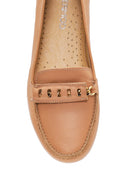 Kadın Camel Deri Loafer | Derimod