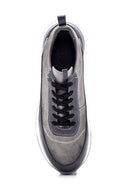 Men's Leather Suede Detailed Sneaker | Derimod