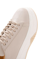 Kadın Bej Kalın Tabanlı Sneaker | Derimod