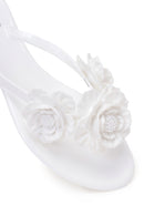Woman White Floral Jelly Slipper | Derimod
