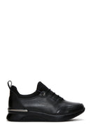 Kadın Siyah Deri Sneaker | Derimod