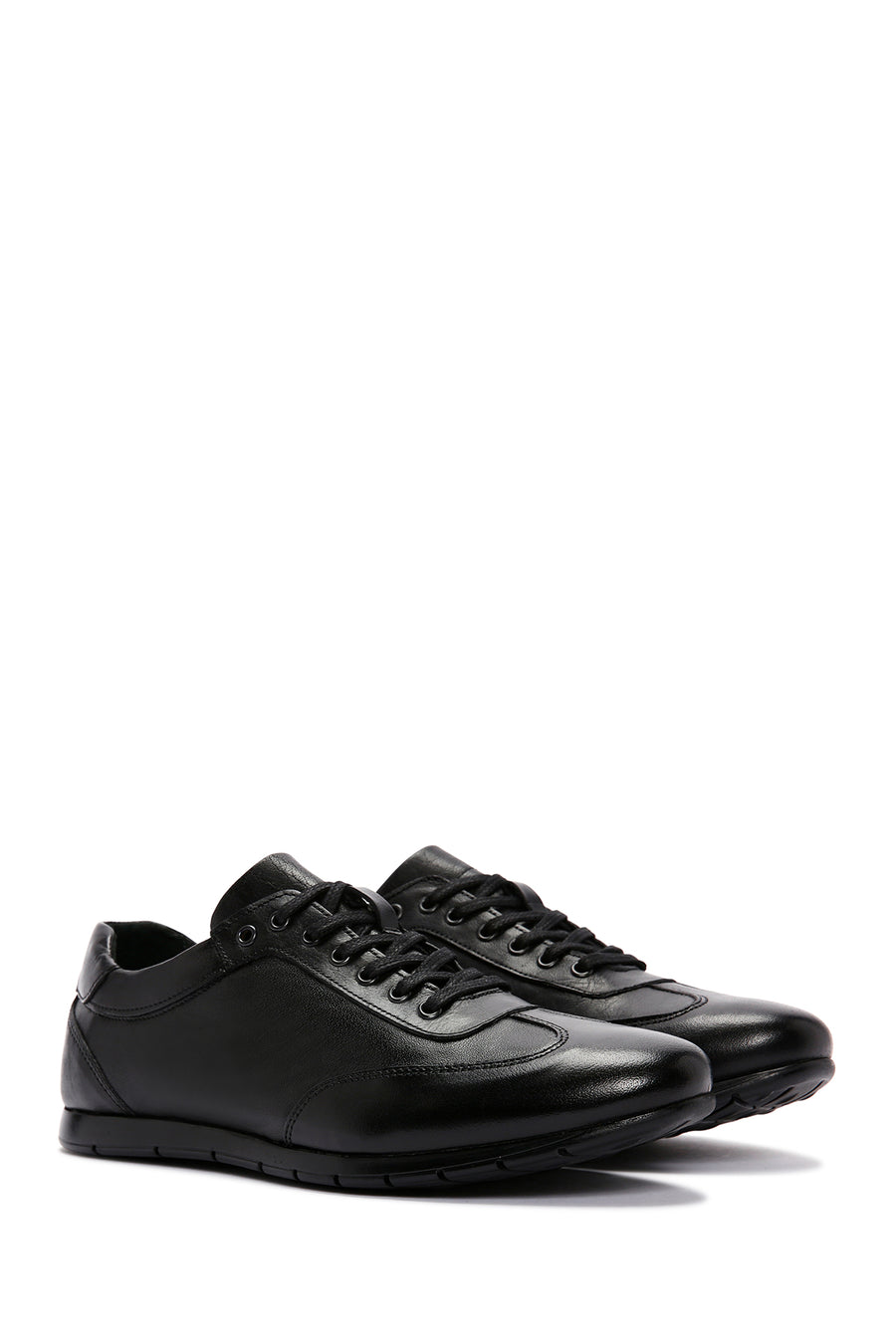 Men's Black Leather Casual Shoes