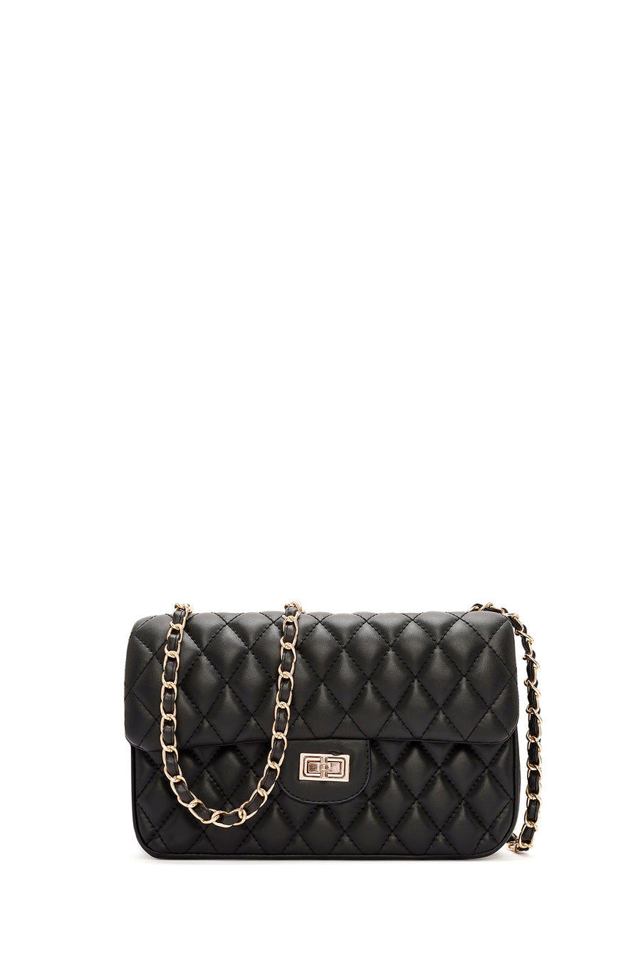 Women Black Long Strap Quilted Shoulder Bag 24SBD2026KP | Derimod