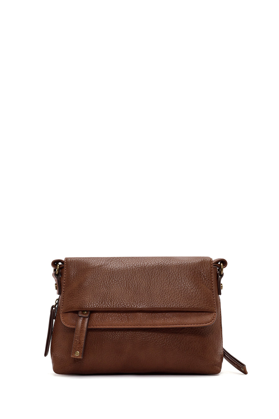 Woman Tan Casual Crossbody Bag