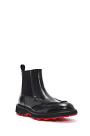 Men's Black Leather Chelsea Boots | Derimod