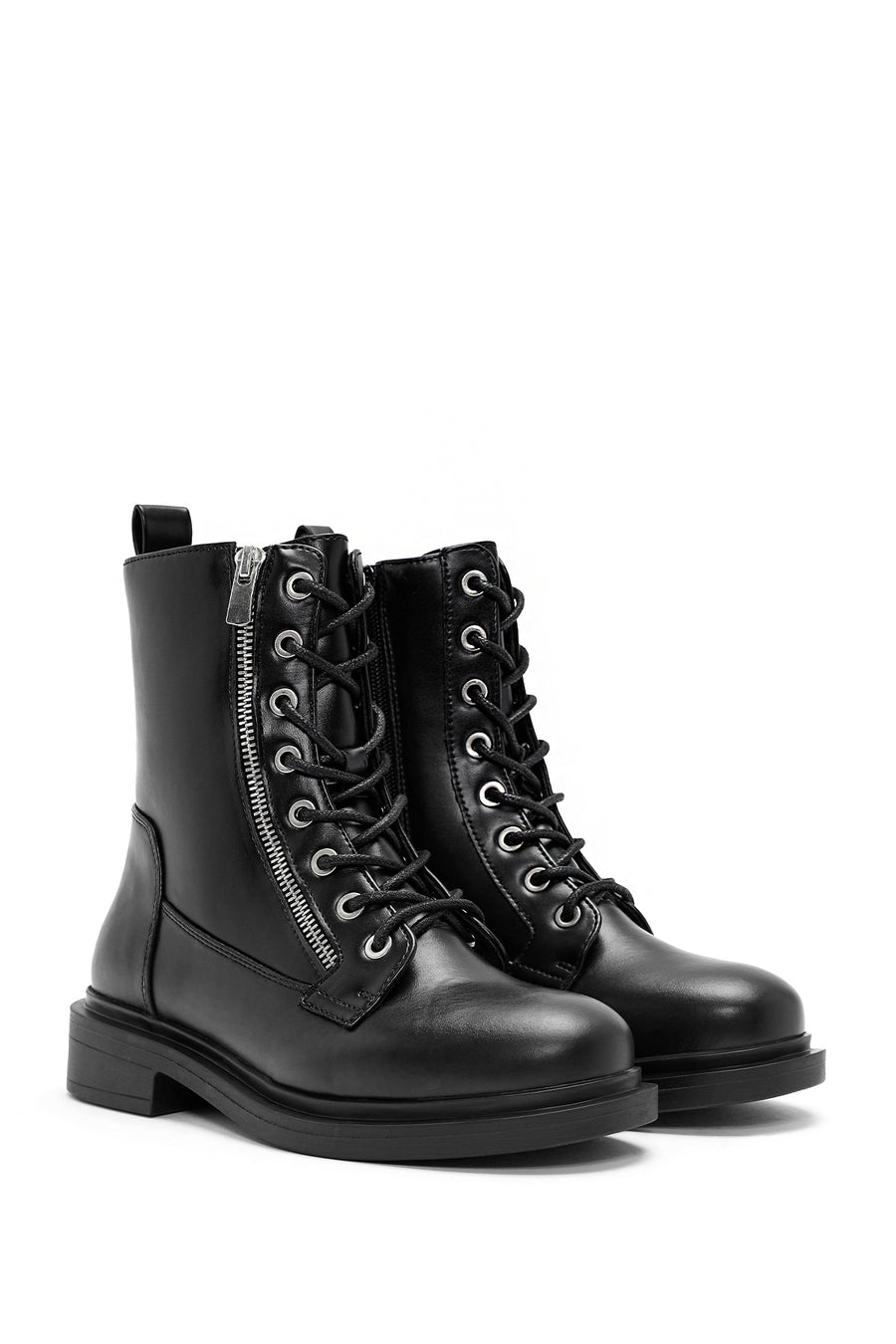 Women's Black Zippered Boots