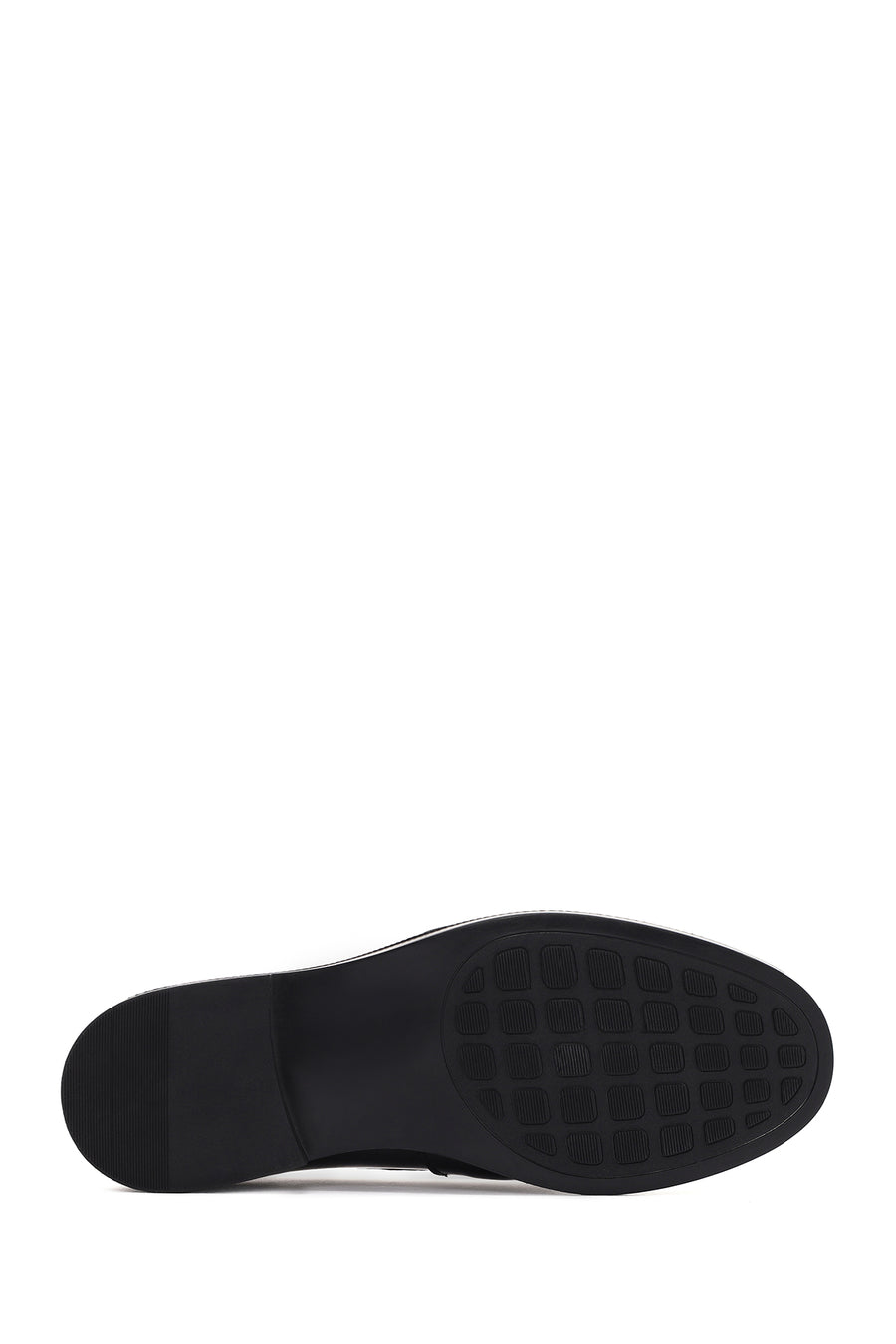 Women's Black Patent Leather Masculine Loafer