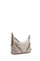 Women's Beige Metal Detailed Shoulder Bag | Derimod