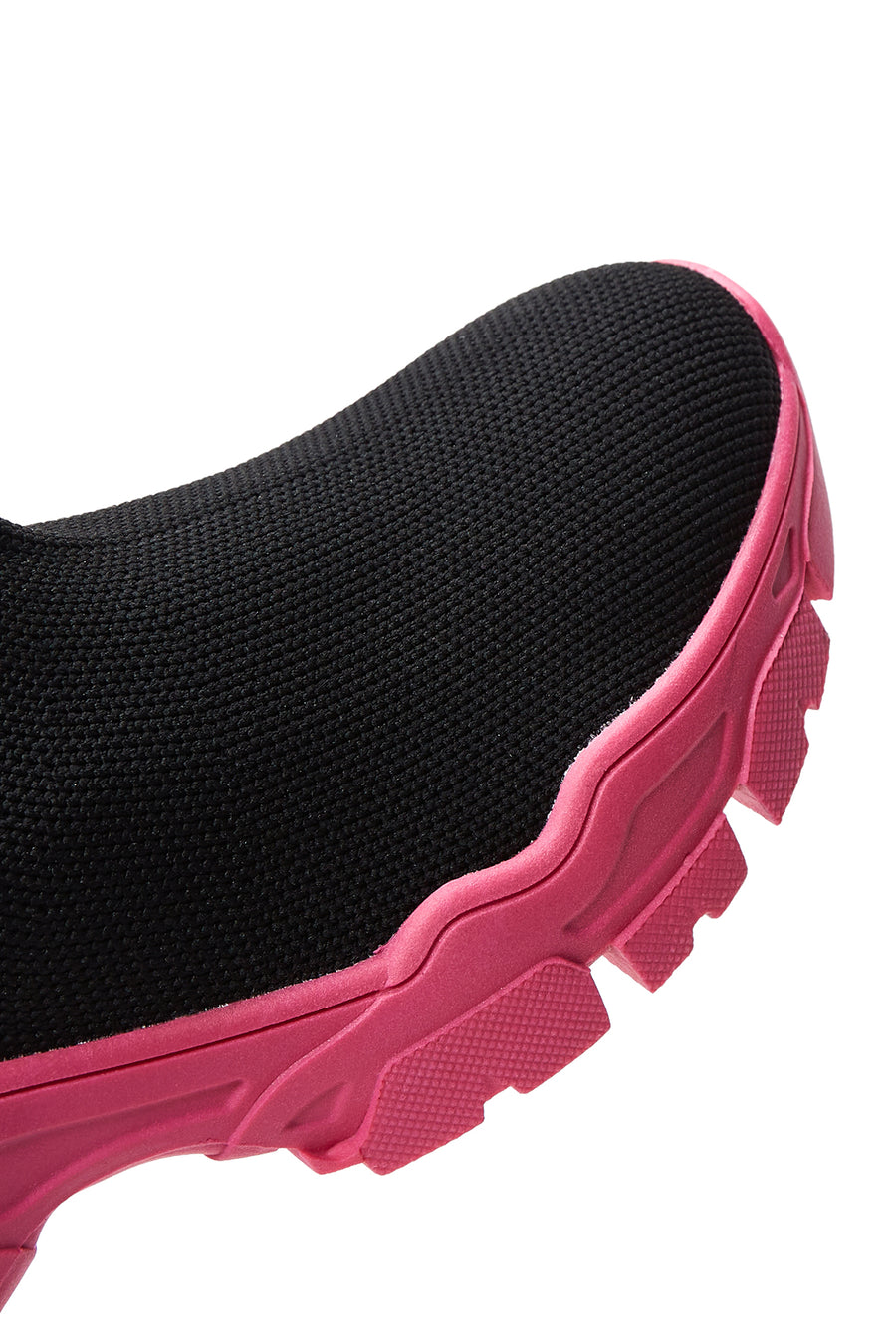 Kadın Siyah Kalın Tabanlı Bilekli Sneaker