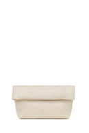 Woman Beige Braided Clutch Bag | Derimod