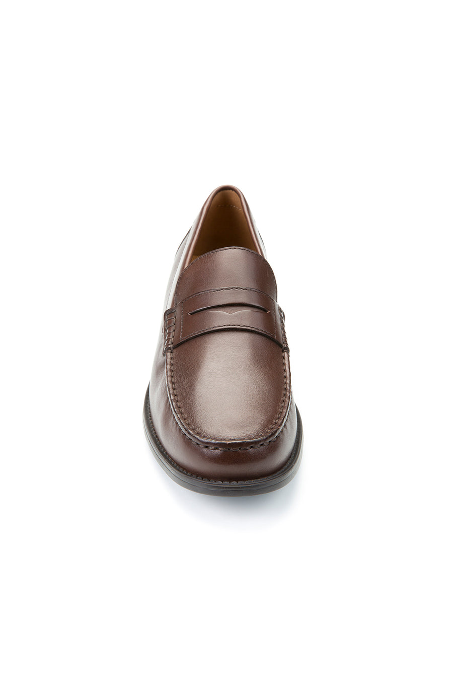 Geox Men's Brown New Damon Leather Loafer