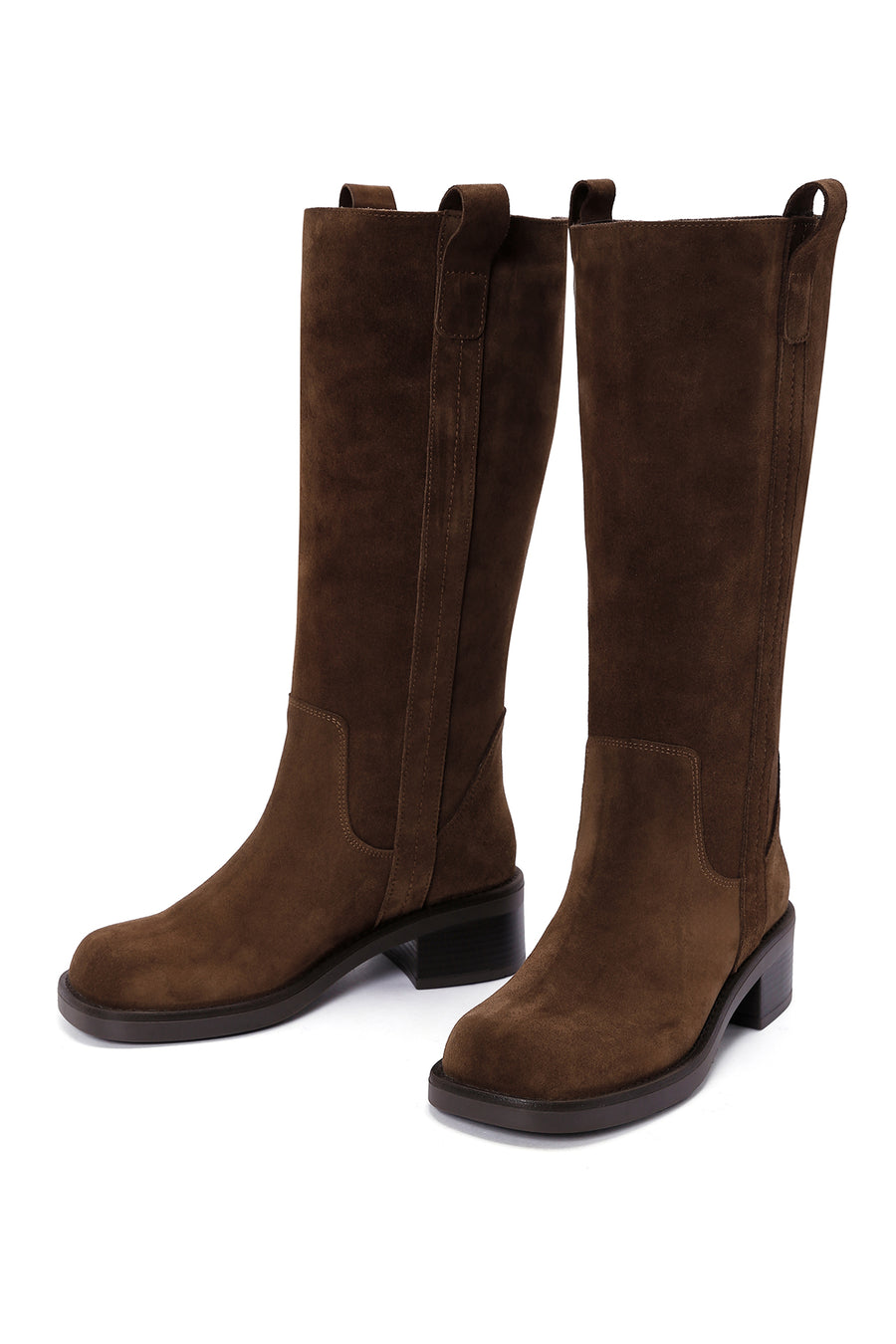 Women's Brown Suede Leather Boots