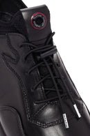 Men's Black Lace-up Leather Sneaker | Derimod