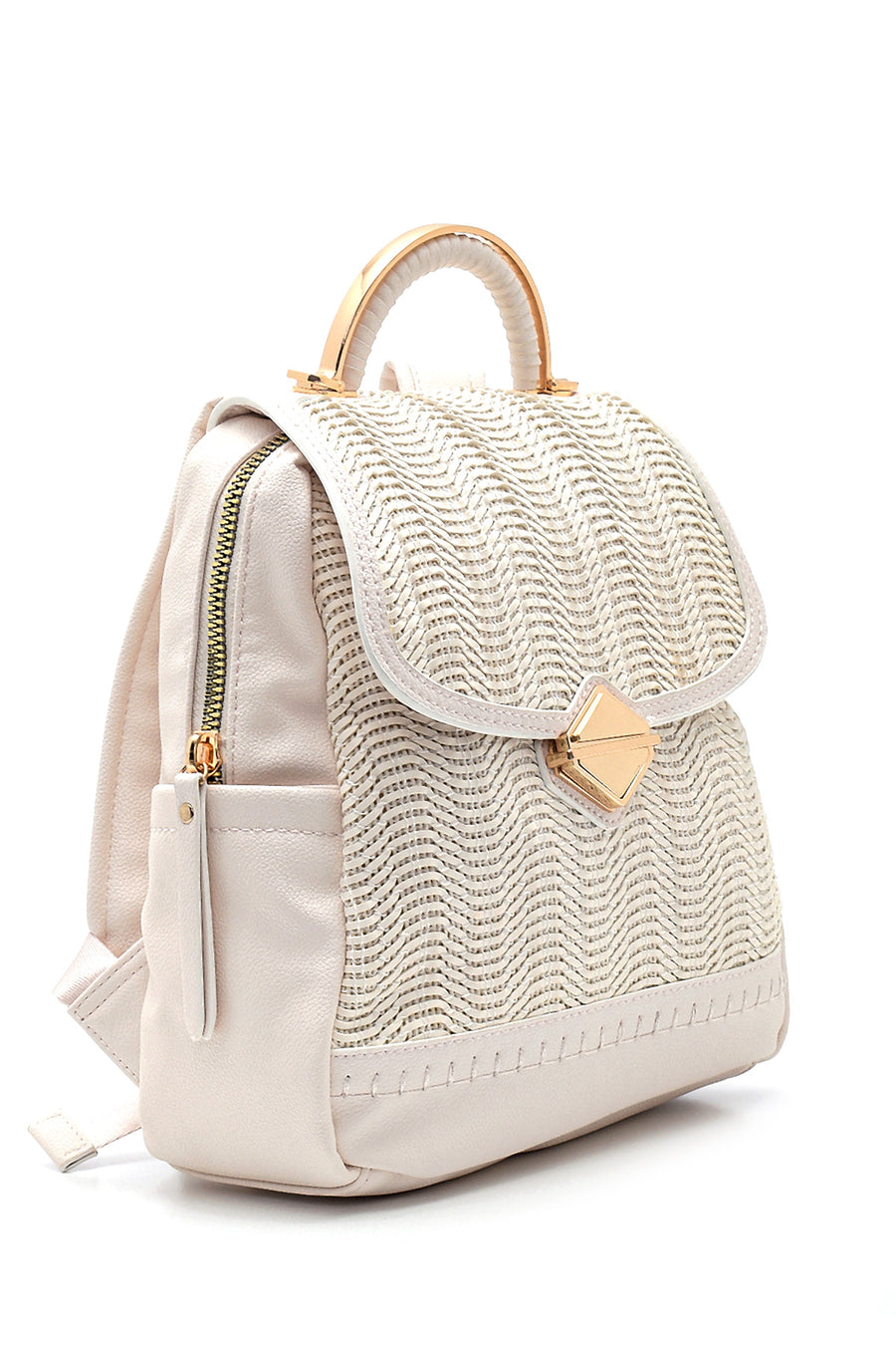 Women's Knitted Detailed Backpack