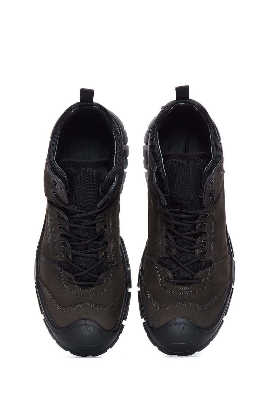 Men's Gray Leather Boots