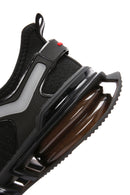 Erkek Siyah Bağcıklı Kalın Tabanlı Kumaş Sneaker | Derimod