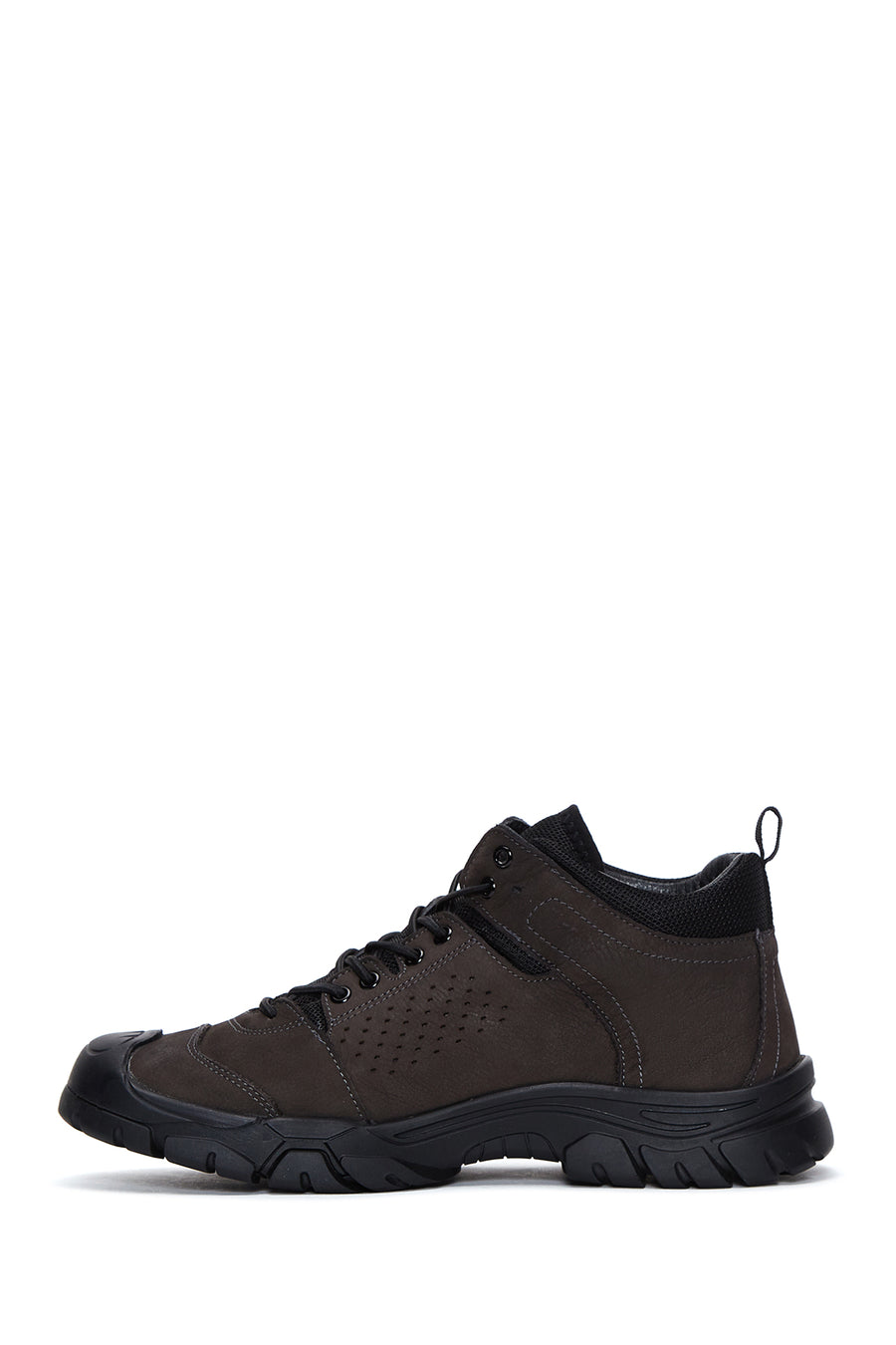 Men's Gray Leather Boots