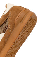 Women's Brown Lace-Up Leather Sneakers | Derimod