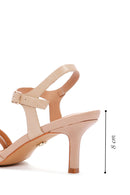 Women's Beige Ankle Strap Heeled Sandals | Derimod