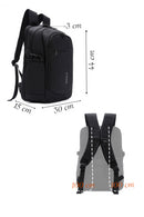 D-Pack Men's Black Technological Fabric Backpack | Derimod