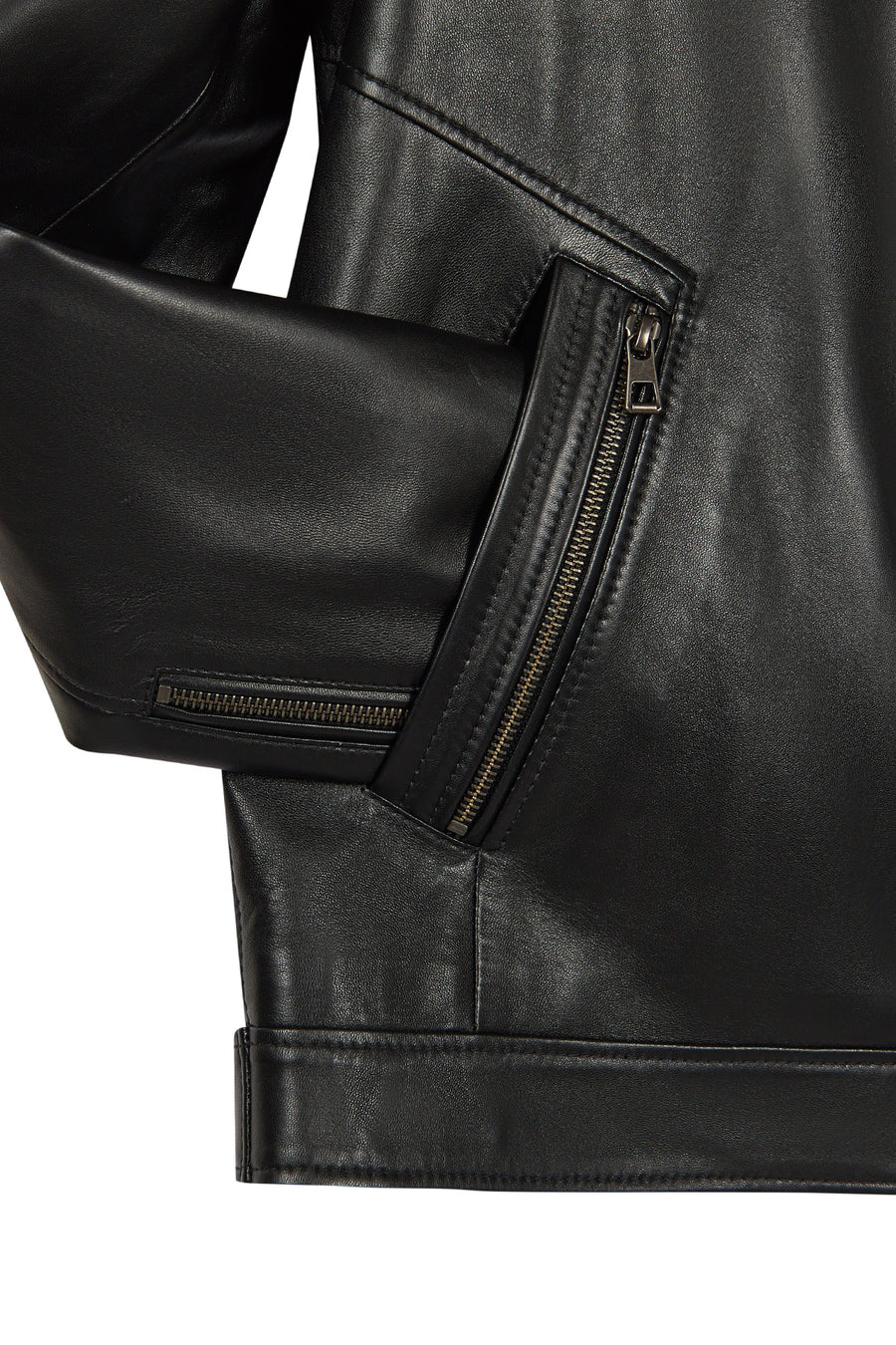 Edward Male Black Leather Jacket
