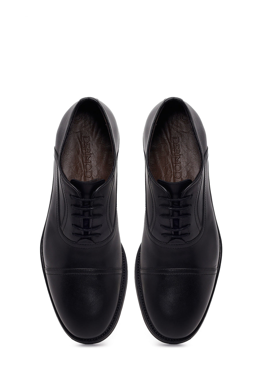 Male Black Lace-up Leather Casual Shoes