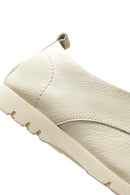 Women's Beige Leather Comfort Shoes | Derimod
