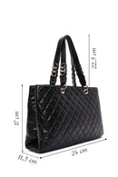 Women's Black Quilted Shoulder Bag | Derimod