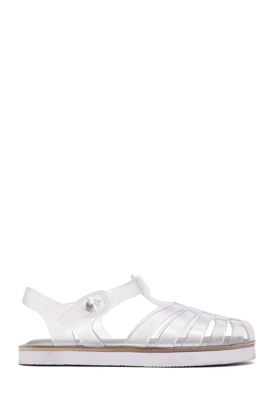 Woman Transparent Buckled Jelly Sandal 26SFE4977PV | Derimod