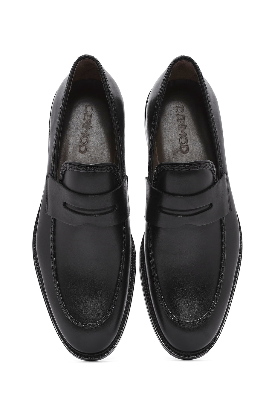 Men's Black Leather Classic Loafer