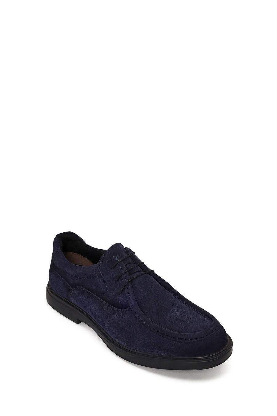Male Navy Lace-up Suede Casual Shoes