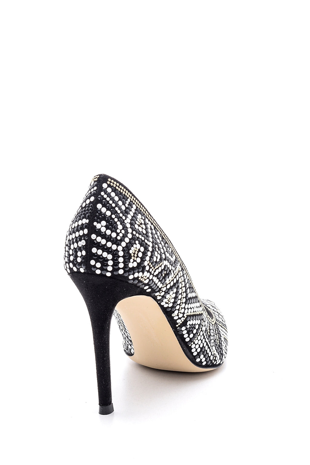 Kadın İşlemeli Deri Stiletto