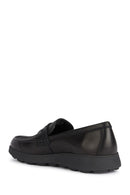 Geox Men's Black Spherica Ec10 Leather Casual Loafer | Derimod