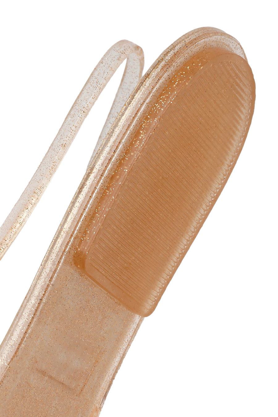 Women's Gold Jelly Sandals