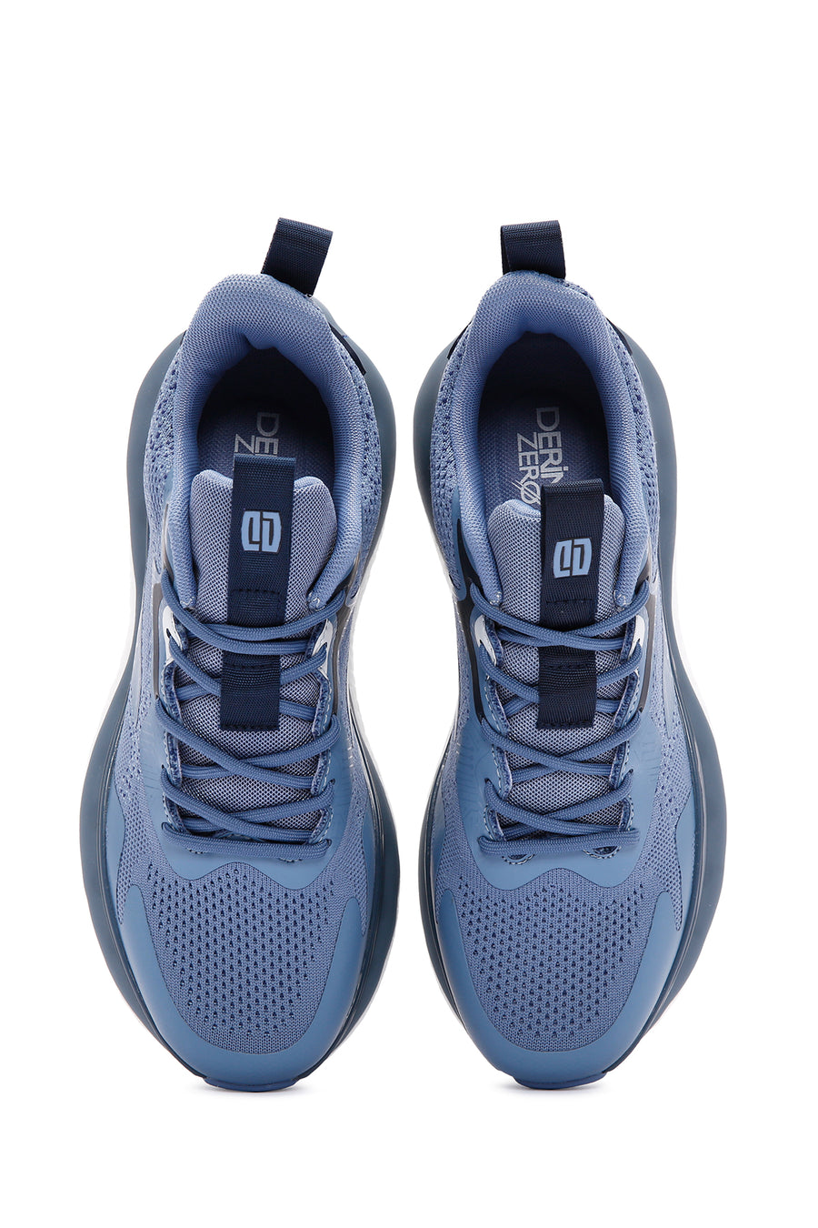 Derimod Zero Men's Blue Lace-Up Thick Sole Fabric Sneaker