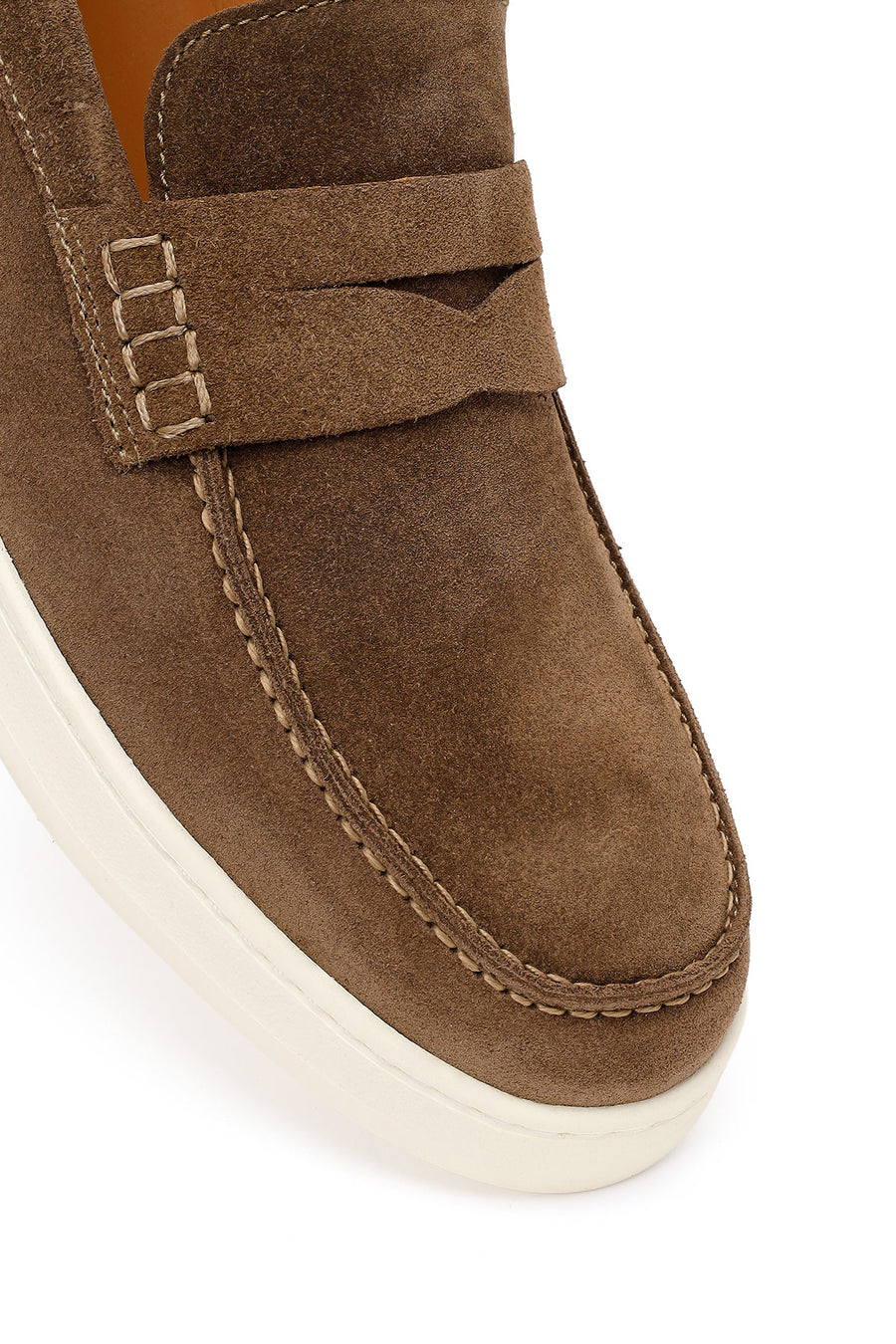 Erkek Taba Süet Deri Casual Loafer
