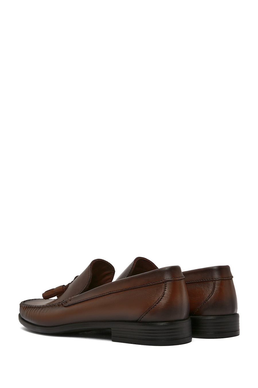 Men's Brown Tasseled Leather Casual Loafer