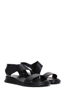 Women's Black Ankle Strap Leather Sandals | Derimod