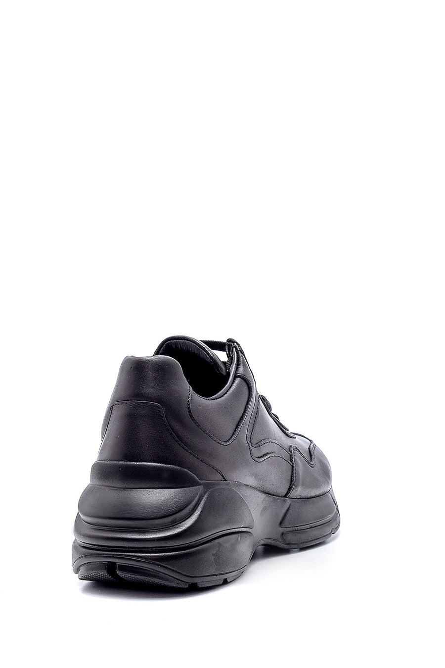 Women's Leather High-Sole Sneaker