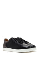 Men's Black Lace-up Leather Sneaker | Derimod