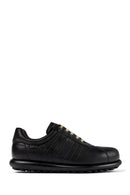 Camper Men's Black Pelotas Ariel Leather Sneaker | Derimod