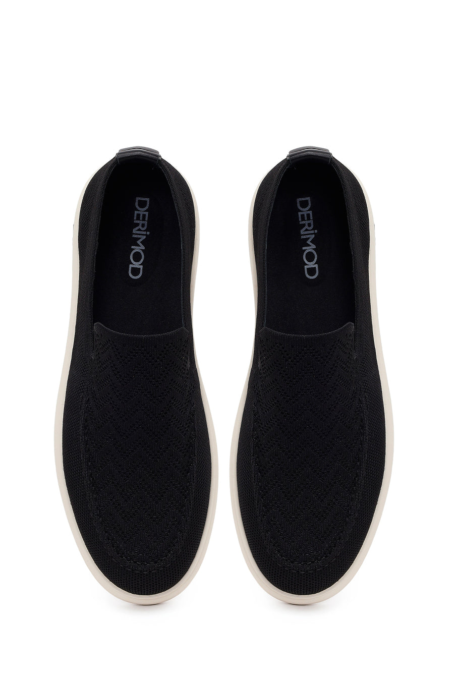 Erkek Siyah Desenli Kumaş Loafer