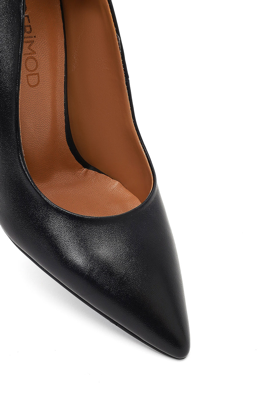 Kadın Siyah İnce Topuklu Deri Stiletto