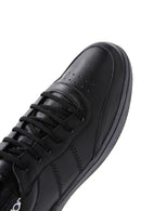 Men's Black Leather Sneaker | Derimod